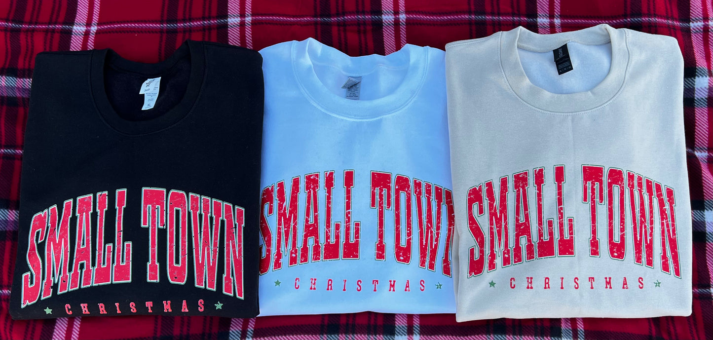 Small Town Christmas Crewneck Sweatshirt Unisex
